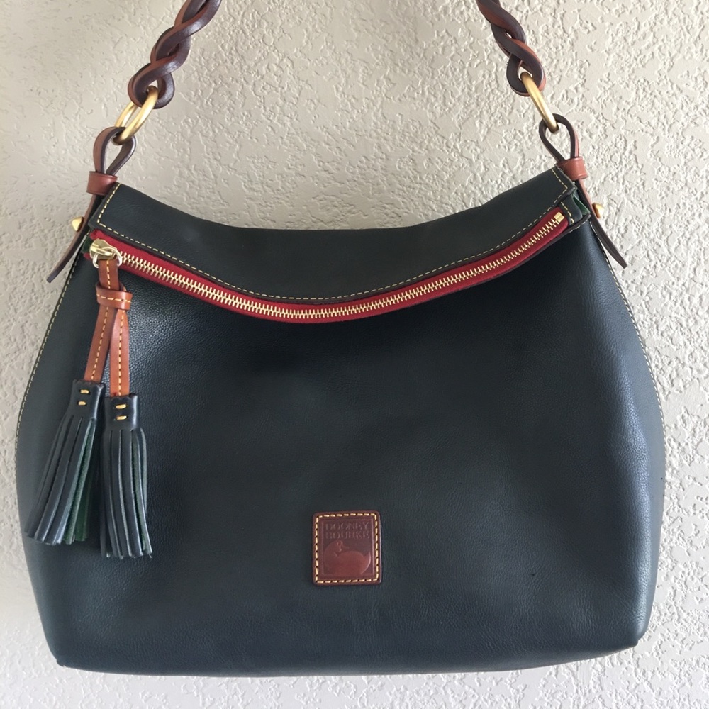 Dooney & Bourke Blue Florentine Twist Strap Hobo